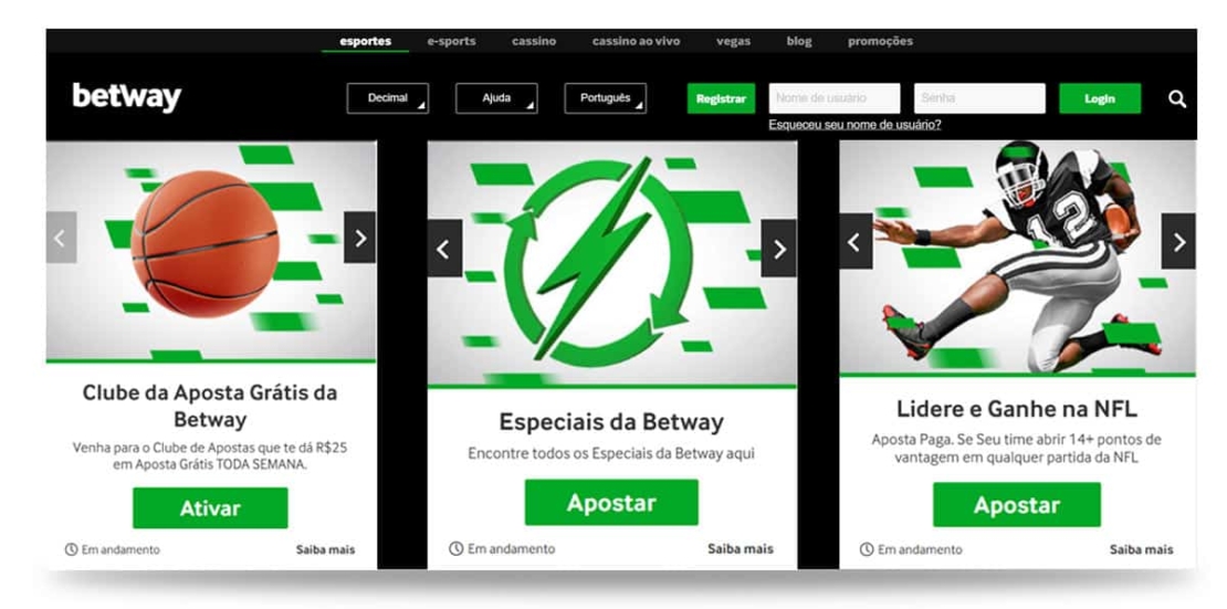 Bônus betway para clientes existentes