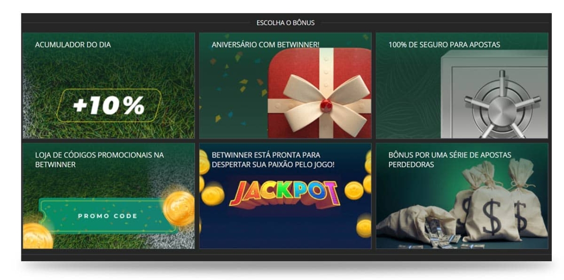 Bônus betwinner para clientes existentes