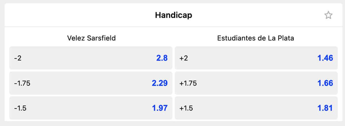 asian handicap de meia