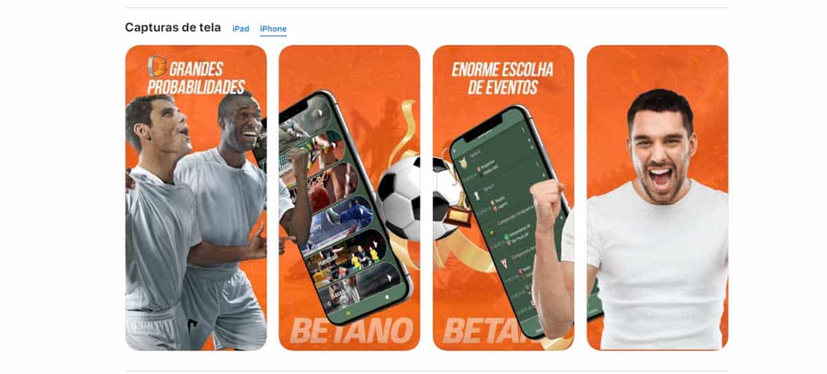 Betano App na itunes Store