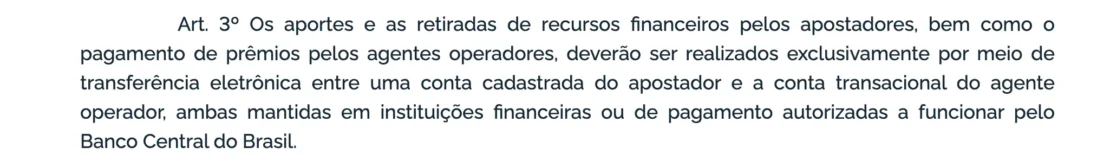 Texto do artigo 3º da Portaria SPA/MF nº 615/2024 sobre aportes, retiradas e pagamento de prêmios por transferência eletrônica